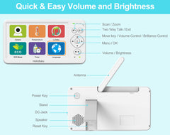 HelloBaby 2-way talk allows soothing conversations from anywhere.
