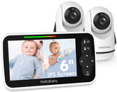 HelloBaby HB6351Plus 6in screen offers clear baby room viewing for quick checks.