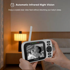HelloBaby two-way audio provides real-time conversation for quick reassurance.