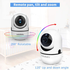 HelloBaby video monitor infrared night vision for safer overnight monitoring.