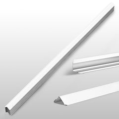 HelloaySen corner guard in white stainless steel protects walls from bumps and dings