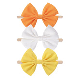 HELYKAKA Thanksgiving bows set in three colors for fall outfits and events