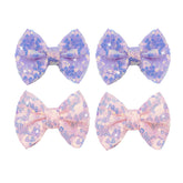 HELykaka purple sequins bows hair clip for girls adds sparkle and secure hold
