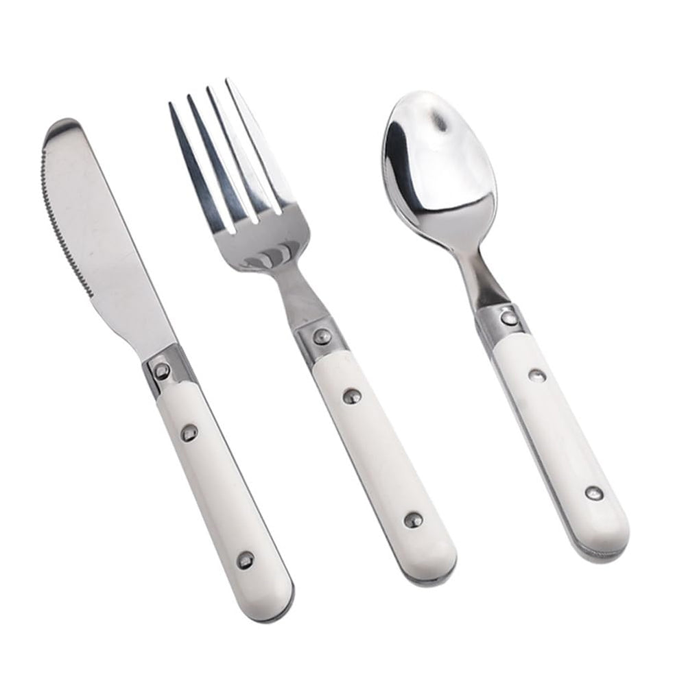 Hemoton 9-piece spoons close-up highlighting kid-friendly grip for small hands.
