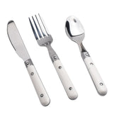Hemoton 9-piece spoons close-up highlighting kid-friendly grip for small hands.