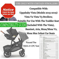 Henkgo upper adapter with Toddler Seat attachment expands seating options.