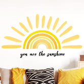 Henoyso sun wall decal half-sun display brightens living spaces