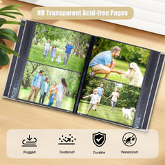 HenPisen photo album slip-in pockets in a vertical layout for secure photos