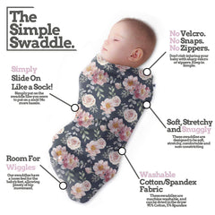 Henry Hunter swaddle sack Light Heather highlights breathable fabric for all-day snuggle.