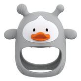 HEOMOONE teething toy worn on the wrist provides secure, drop-free use.