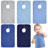 Hercicy full-coverage toddler bib close-up highlighting spill protection for mealtime