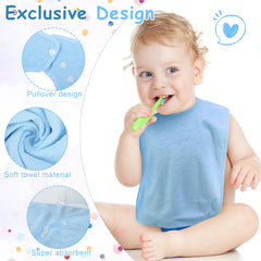 Hercicy terry cloth bib texture close-up emphasizing soft, absorbent cotton material