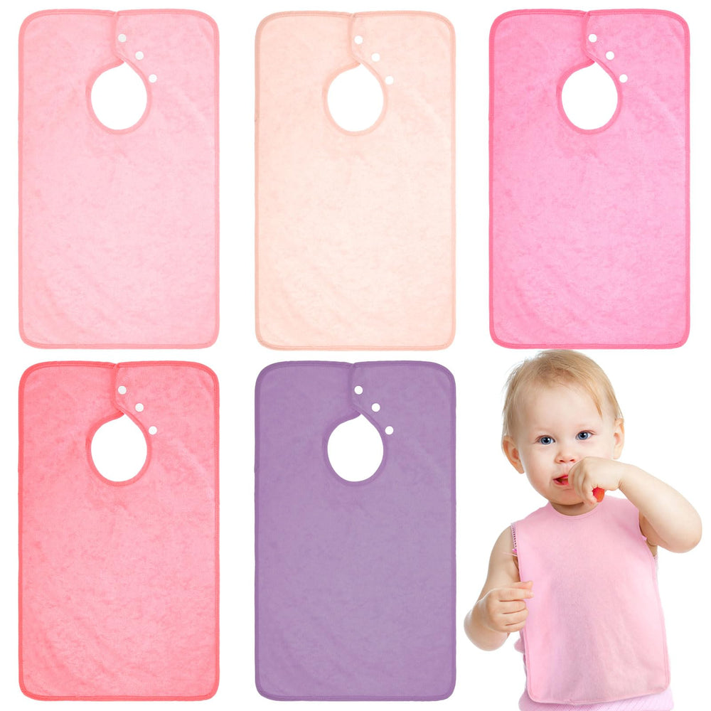 Hercicy pullover bib with large coverage keeps outfits clean during meals