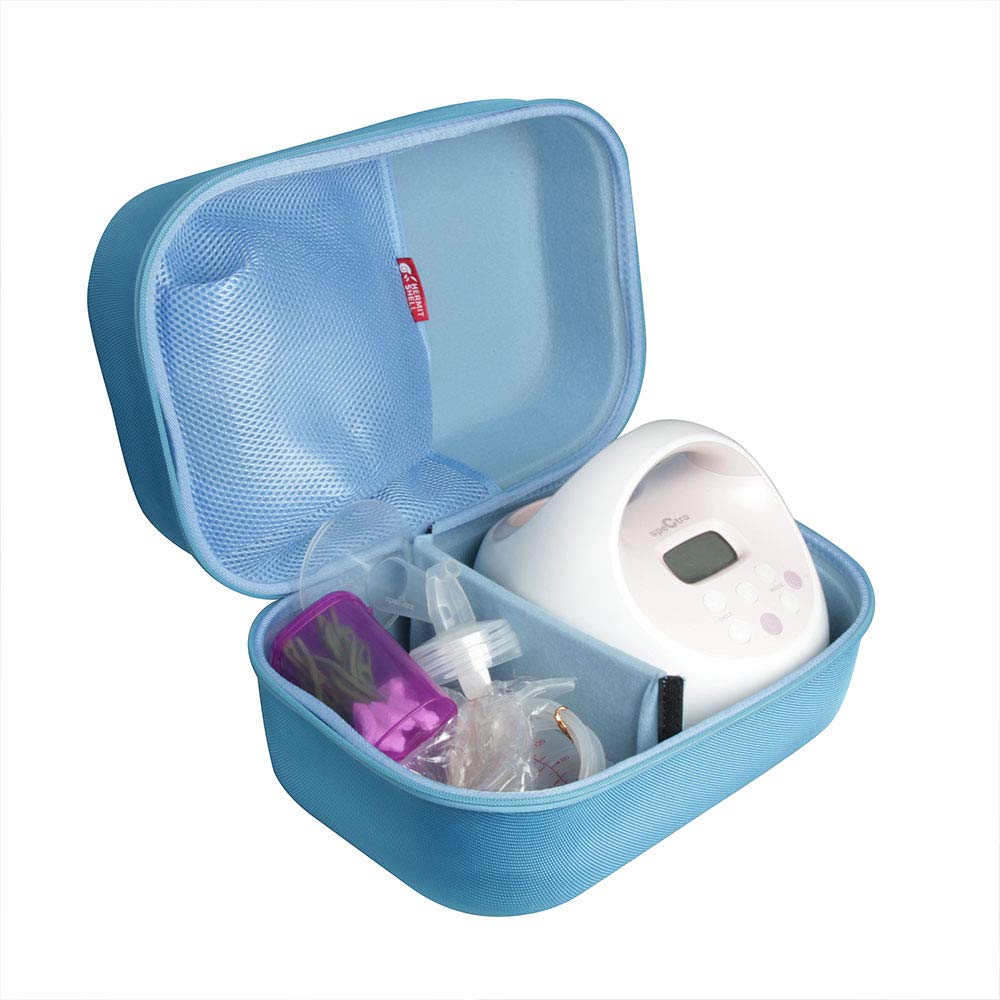 Hermitshell Travel Case for Spectra S1 Plus blue β durable shell guards pump during travel.