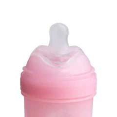 Herobility nipple-on-bottle closeup illustrates easy pairing with Eco Baby Bottles.