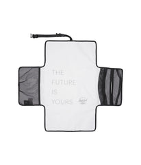 Herschel Sprout Change Mat ecosystem fabric uses recycled materials for durability.