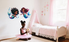 Heshengzaixian mermaid wall sticker for playroom sparks imagination and color.