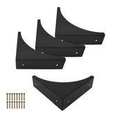 Hetyskluy black corner guard pack protects furniture corners with a durable metal finish