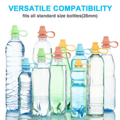 Heureuse bottle top demonstrates universal compatibility with standard bottles.
