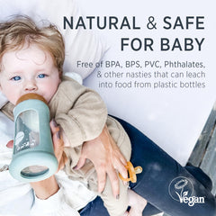HEVEA bottle nipple natural-rubber emphasizes softness and anti-colic design for calmer feeds.