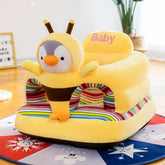 HEVOY Baby Seat Bee front view highlights stable non-slip base for confident sitting