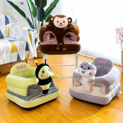 HEVOY non-slip base image communicates safer floor seating for babies.