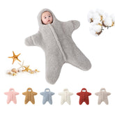 HEVOY Baby Starfish Onesie: cashmere outer for ultra-soft warmth during newborn sleep