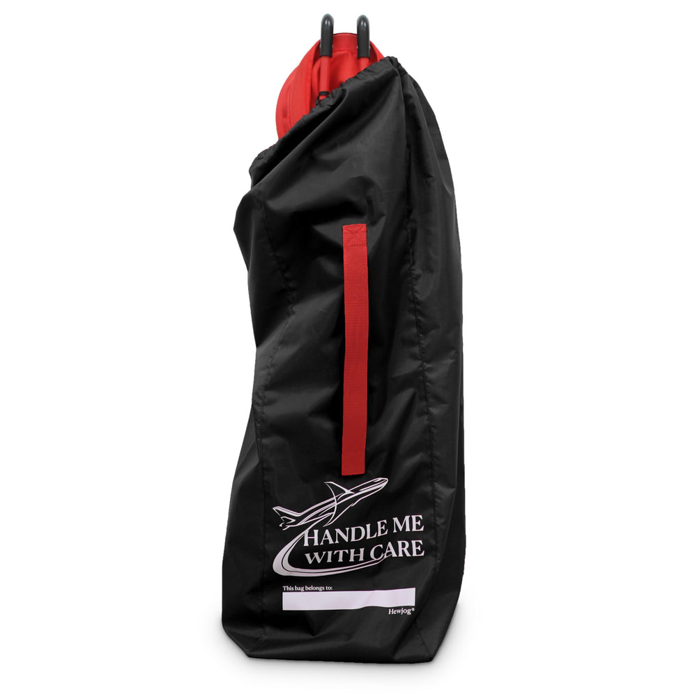 Hewjog Stroller Travel Bag front view, lightweight protection for your umbrella stroller on flights.