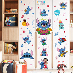 HeyAlpha wall decal shows Stitch in Aloha design for bright nursery decor.