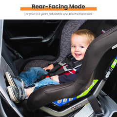 HEYTRIP car seat protector adjustable safety straps stabilize the kick mat
