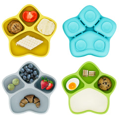 Heytuya suction plates in four colors promote independent, mess-free meals for toddlers.