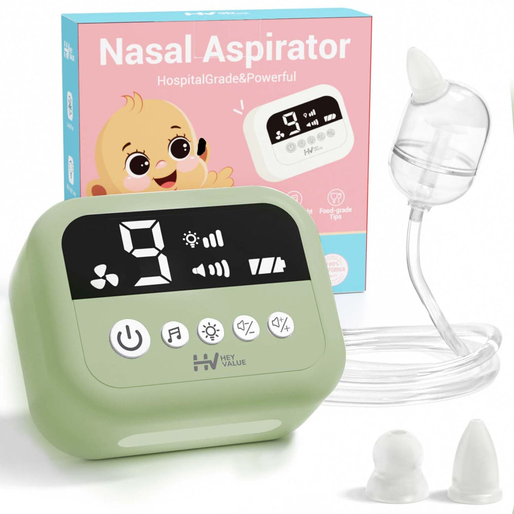 HEYVALUE nasal aspirator compact travel design for quick on-the-go congestion relief.