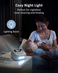 HEYVALUE nasal aspirator USB-C charging for quick, cordless use.