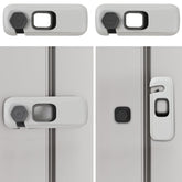 HFengQ 2Pack fridge lock with adhesive pads for tool-free setup