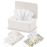 HFHungkeong wipes dispenser white blue front view with large capacity