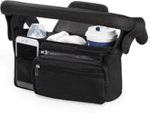 HFLYJPYW universal stroller organizer main compartments for quick access.