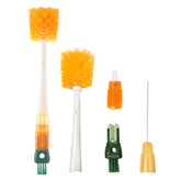 Hganxiu bottle brush cleaner with U-shaped tip for tough stains without scratching