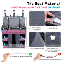 HHZ XL diaper caddy wall mount options for versatile placement.
