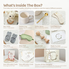 Hi Baby Monment wooden card stand neatly displays affirmations.