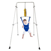 HI SUYI baby door jumper stand front view shows sturdy frame for active bouncing.