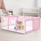 Hiaksedt Baby Playpen assembly in minutes for quick setup and easy portability.