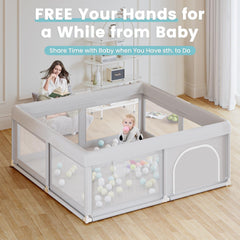 Hiaksedt baby playpen assembly easy helps busy parents set up quickly.