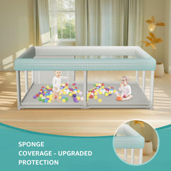 Hiaksedt non-toxic fabric keeps babies safe during exploration.