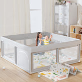 Hiaksedt playpen assembly steps demonstrate quick setup for busy parents.