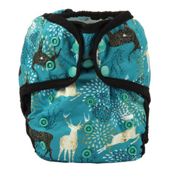 Hibaby one-size cloth diaper cover with adjustable rise for growing babies