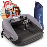 Hiccapop NeoBoost seat folded compact for simple travel storage and quick setup.