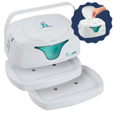 hiccapop portable wipe warmer cordless design enables diaper changes anywhere with warm wipes.