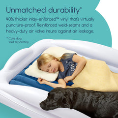hiccapop travel bed inflates in under 30 seconds for fast readiness