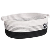 HiChen dog basket paw design close-up for pet item storage