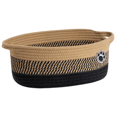 HiChen dog storage bin paw-design closeup with durable stitching for pet items.